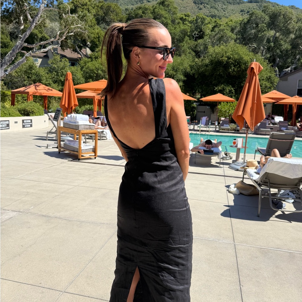 Tuckernuck Black Backless Dress
